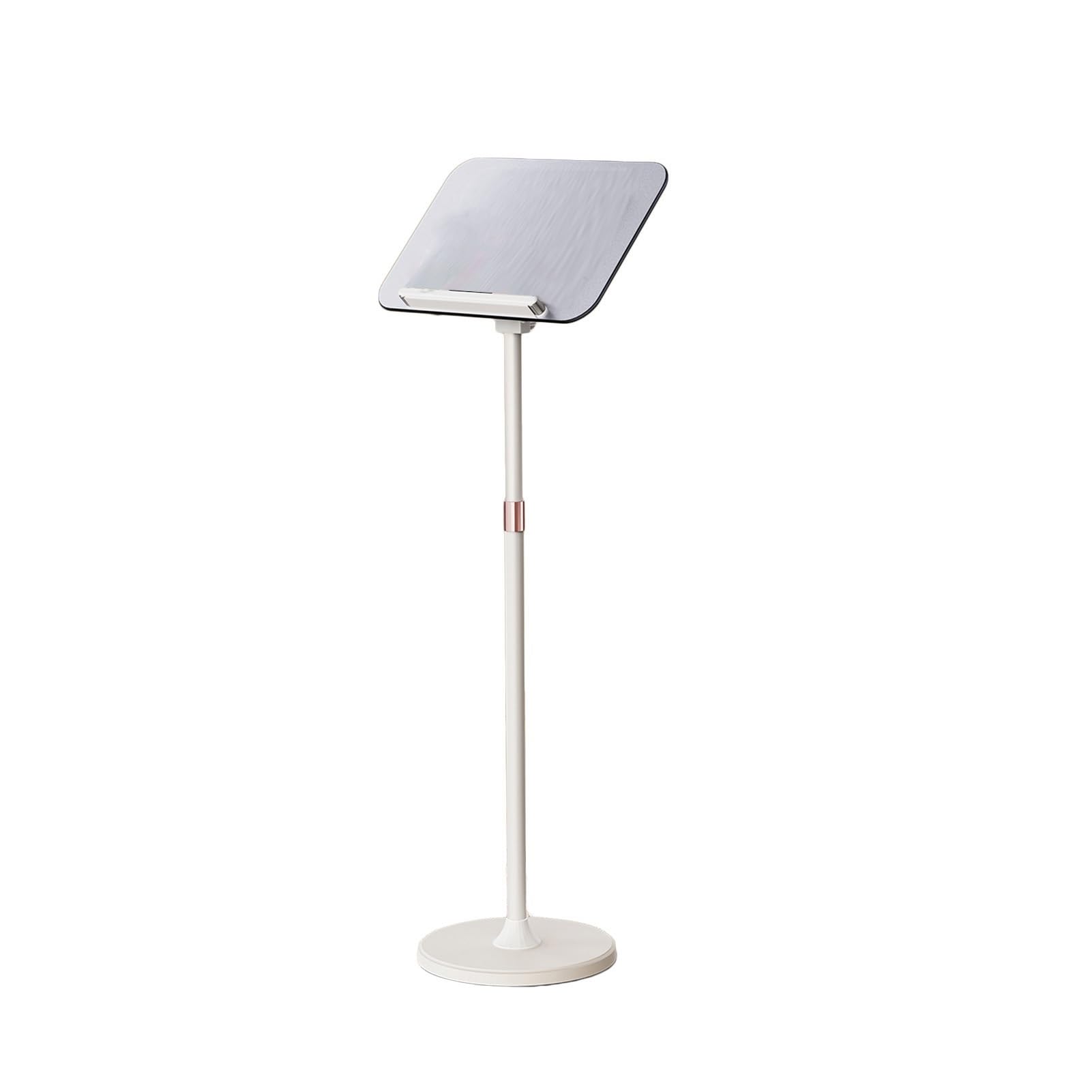Genérico Soporte de Suelo Ajustable para Libros: práctico Soporte para Biblias, portátiles, Libros de Cocina y proyectores. Ideal para el hogar, la Oficina y el Aula (Blanco).