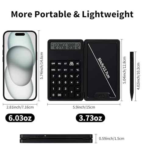 Brandpindda Desk Portable Basic Calculator with Notepad and Stylus の商品画像 4