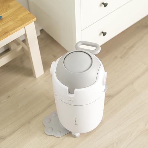Olmitos - Cubo para Pañales con Sistema Antiolor NAPI, Contenedor pañales compacto y Gran Capacidad, Uso con Bolsas Convencionales, Fácil de Usar y Limpiar – Blanco - imagen 7