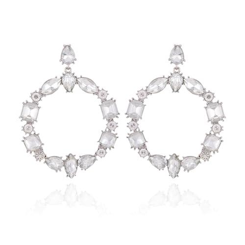 Boucles d'oreilles GUESS cristal argenté le cadeau idéal pour femme