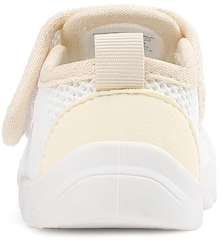 Ailylakp Baby Toddler Girls Boys Shoes Lightweight Breathable For Non-Slip Infant First Walking Shoes Outdoor Toddler Sneakers 6 9 12 18 24 Months White thumb #4