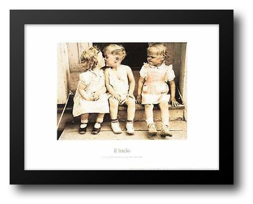 Il Bacio 24x20 Framed Art Print by Baldwin, Furman