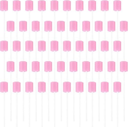 100 Piezas Esponjas de Boca, Esponja de Limpieza de Dientes, Hisopos Orales Desechables, Oral Cuidado Esponjas, Cuidado Oral Diario y Necesidades Familiares para Adultos, Ancianos,Niños o Mascotas