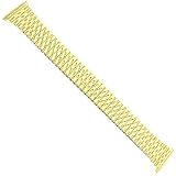 Speidel Watchband Twist-O-Flex Expansion Stretch Gold Tone fits 18mm to 23mm