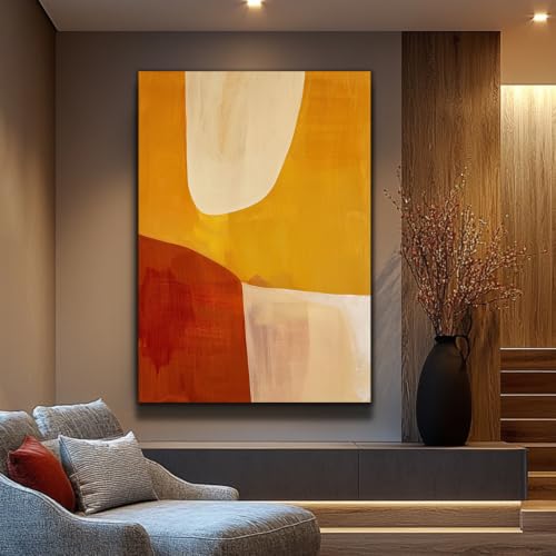 Lienzo texturizado moderno para decorar salones contemporáneos con tonos cálidos y beige