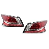 Nakkaa Halogen Tail Lights Assembly Compatible with Altima 2013 2014 2015 Driver & Passenger Side Rear Brake Lamp NI2800195 NI2801195