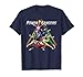 Power Rangers Gruppenpose Dreieck Regenbogen T-Shirt