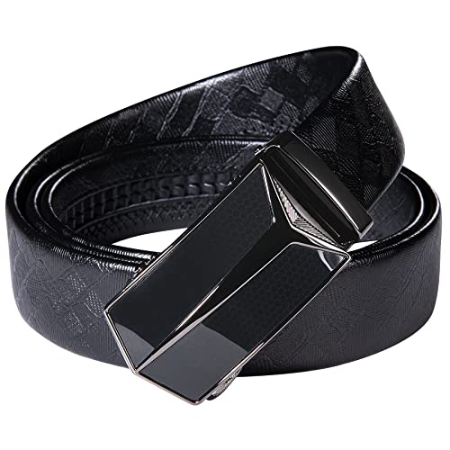 Image of Dubulle Men's Ratchet Belt Gold /Black /Red /Green /Blue /White Automatic Buckle Business Casual Belt Gift - Adjustable Fit