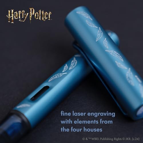 LAMY AL-star Harry Potter Hufflepuff – Special Edition Fountain Pen with engraving of the house - steel nib in size EF - lightweight aluminum body - including LAMY T 10 blue cartridge - Right-Handed