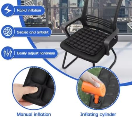 Inflatable Seat 3D Air Bags Travel Cushion Car Seat Cushion Wheelchair Cushions Airplane Seat Cushion Inflatable Seat Cushion - Image 6