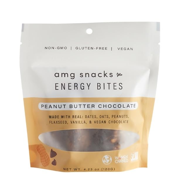 Bocaditos energéticos de chocolate con mantequilla de maní  4.3 onzas, paquete de 6 (72 bocados en total)  Bocados energéticos de dátiles y nueces disponible en Yaxa Peru