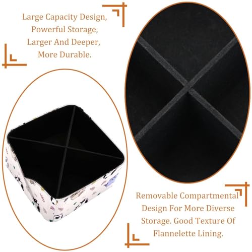 Organiseur papeterie rectangulaire avec compartiments animaux - 5