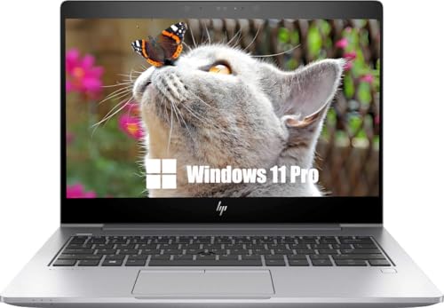 HP EliteBook 830 G5 Business Laptop, 13.3-Inch FHD (1920x1080), Intel Core i7-8650U, 8GB RAM, 256GB SSD, US QWERTY Keyboard, Windows 11 Pro (Renewed)