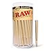 RAW Cones Classic 1-1/4 Size | 150 Pack | Natural Pre Rolled Rolling Paper with Tips & Packing Tubes Included