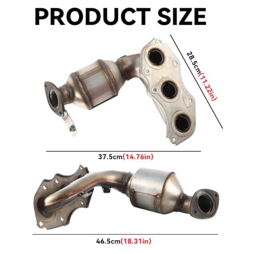 Panidarun Catalytic Converter Compatible with Toyota Sienna 2011-2015 3.5L by Panidarun - Used condition - Image 4