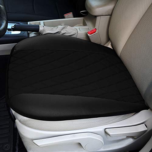 Fh Group Car Seat Cushion Pads Front Set Faux Leather Neosupreme Automotive Seat Cover Cushion Pads - Universal Fit, Airbag Compatible Car Seat Cushion Pad With Front Pocket For Suv, Sedan, Van Black #TOP18