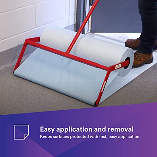 Image of 3M Self Stick Liquid Protection Fabric, 36880, 36 in x 300 ft, 1 Roll, Peel and Stick, Strong Temporary Adhesive, Repositionable Material, UV Resistant, Easy Removal, Blue