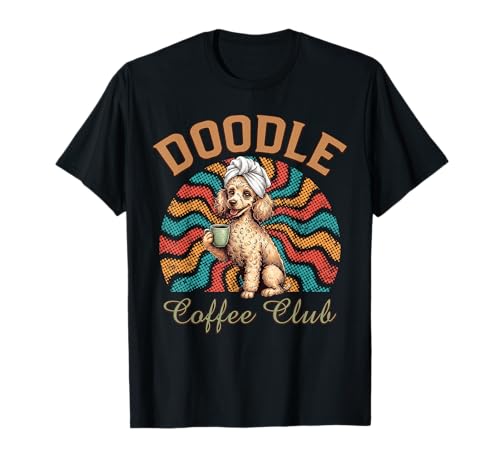 Doodle Coffee Club Cute Dog Lover Men Women T-Shirt