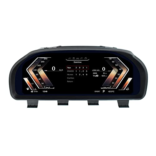 Xuenav Full LCD Screen Digital Instrument Cluster for BMW 5 6 7Series X3 X4 X5 X6,Original Car Information Display Digital Cluster Speedometer