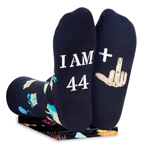 Zmart 45TH Birthday Gifts for Him - Socks for 45 Year Old Men Dad Women Husband Boss, Birthday Gift Ideas for Male in Their 40s
