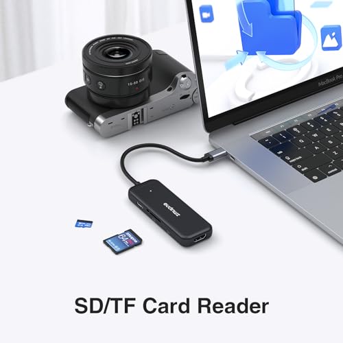 image for HODO USB C Hub Adapter for MacBook Pro Air, USB C to HDMI Adapter 7 in