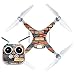 HONG YI-HAT Piel Estilo del ladrillo de Pared de Vinilo Pegatinas for dji Phantom 4 Aviones no tripulados y el Control Remoto 0059 Aviones no tripulados de Piezas de Repuesto