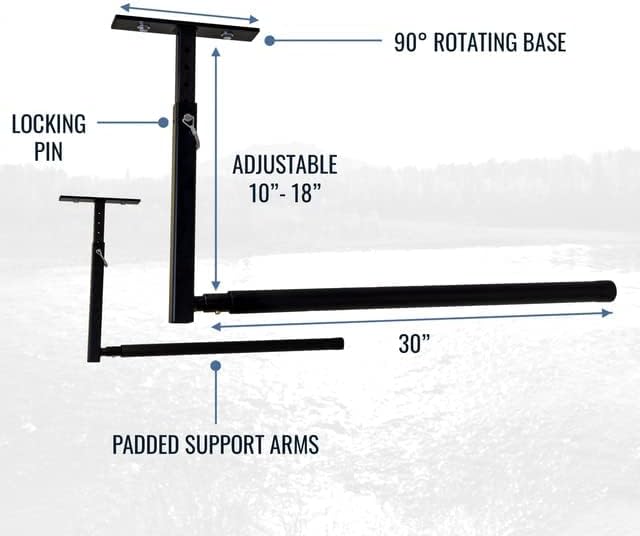 StoreYourBoard Standup Paddleboard and Surfboard Ceiling Storage Rack, Adjustable Garage Mount Hanger, Heavy Duty
