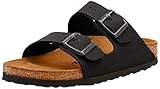 Material: Nubukleder geölt BIRKENSTOCK Damen Arizona Badeschuhe, Schwarz Black 752481, 43 EU
