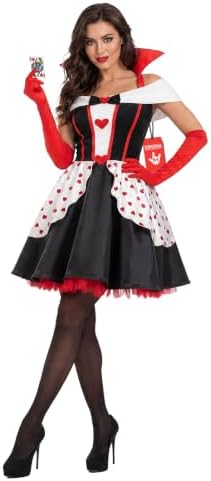 Fun Shack, Queen of Hearts Costume Women, Alice in Wonderland Costume