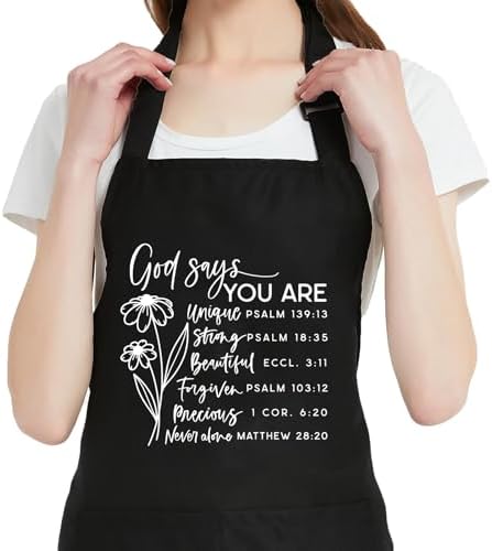 OzosKeiw Cooking Aprons for Women with Pockets Funny, Cute Womens Kitchen Apron for Baking, Cooking Gifts for Mom Mothers Day Baker Chef Wife Christmas Thanksgiving Birthday