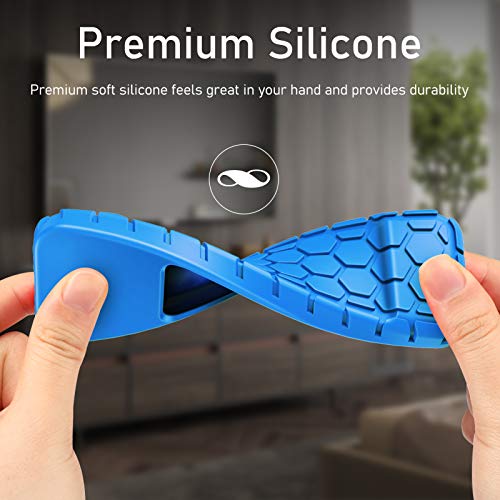 Fintie Protective Case For Apple Tv 4K 5Th, 4Th Gen Remote - Casebot (Honey Comb Series) Lightweight (Anti Slip) Shock Proof Silicone Cover For Apple Tv Siri Remote Controller, Blue #TOP3