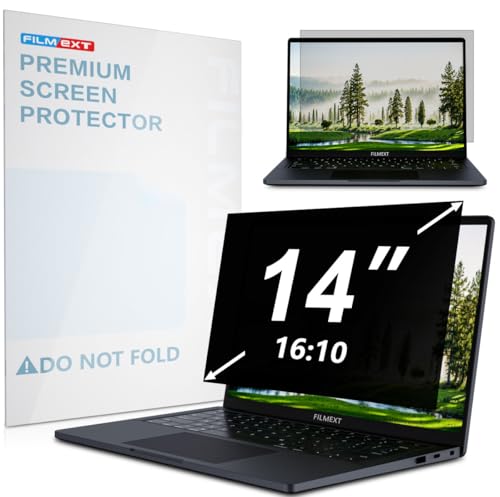 Image of FILMEXT 14 Inch Laptop Privacy Screen, 16:10 Aspect Ratio | Compatible with Lenovo Hp Dell Acer Asus Envy Xps, Removable Anti-Blue Light Glare Anti Spy Laptop Screen Privacy Filter