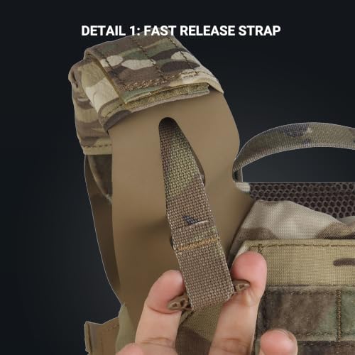 Image of UniPro VE-99 Tactical Vest, Lightweight Modular Plate Carrier with Quick-Release System, 500D Nylon, MOLLE Compatible