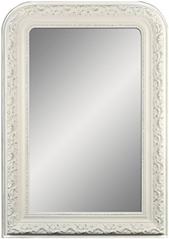 Framed Wall Mirror 25.5" x 37" Shabby White