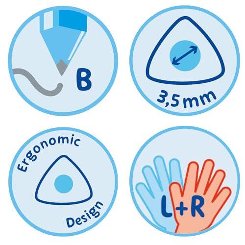 Pelikan griffix Dreikant-Bleistifte aus Holz, Minen-Stärke B, 12 Stück