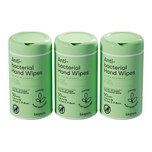 Biopure Antibacterial Hand Wipes Fresh Morning Breeze- Antibacter...