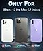 FNTCASE for iPhone 12 Pro Max Case: Strong Magnetic Anti-Yellowing Slim Clear Case | Military Grade Protective & Shockproof Rugged Drop Protection Thin Transparent Cell Phone Cover(A-Clear)