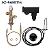 HZ-MONSTAR Low Pressure LPG Propane Gas Fireplace Fire Pit Flame Failure Safety Control Valve Kit with Igniter Assembly Fire Pit Igniter, Push Button Ignition Kit for Gas Grill, Heater, Fire Pit