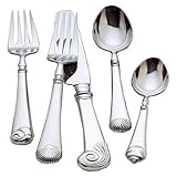 Colonial Williamsburg Gloucester Shell Stainless Steel Flatware 5 Piece Place Setting