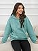 Tincini Hoodie Damen Pullover Winter Langarm Fleece Kapuzenpullover Gefütterte Pulli Sweatshirt mit Kapuzenpulli Casual Hoody mit Kapuze (Blau, M)