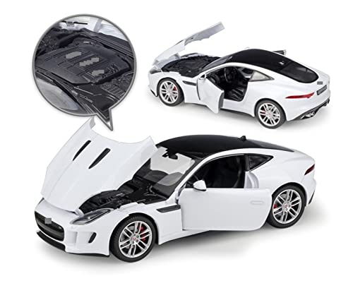 Modelo de Auto de Metal 1:24 Jaguar F-Type Naranja miniatura 4