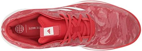 adidas Women's Crazyflight Sneaker, Team Collegiate Red/White/White, 8 | Image 4