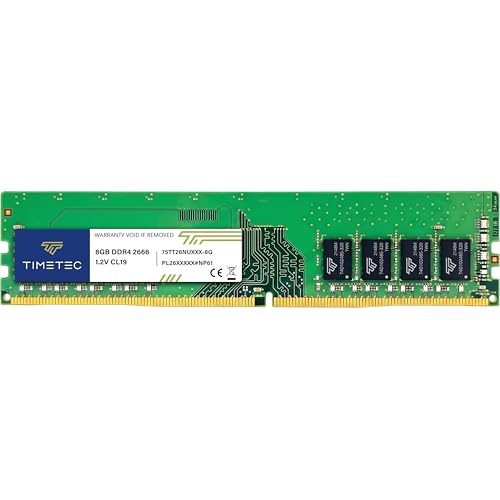 Image of Timetec Premium 8GB DDR4 2666MHz (PC4-2666V) PC4-21300 UDIMM Desktop RAM - 288-Pin 1.2V CL19 Non-ECC Unbuffered DIMM Memory Module Upgrade