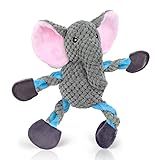 Senneny Squeaky Dog Toys, Plush Interactive Elephant for Medium to Large Dogs