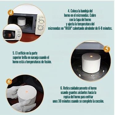 Miniatura 5 de Horno De Microondas Profesional Extra Grande Para Fundir Vidrio Y Joyas De Vidrio