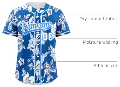 Custom Baseball Jersey Adult Sports Baseball Shirts Stitched Personalized Name Number for Men/Women/Kids miniatura 4