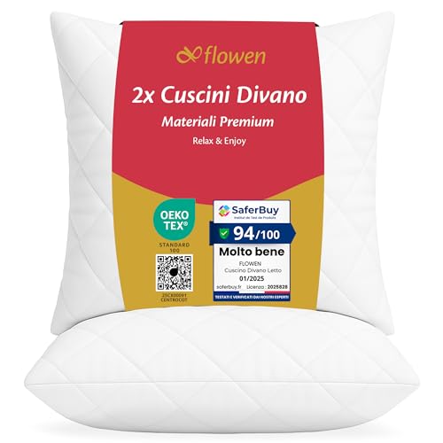 Cuscini per Divano 50x50 Imbottitura Cuscini 2 pezzi Interno Decorativi