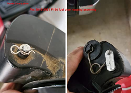 Autoacc Fuel Door Permanent Repair Hinge Latch Kit For 2009-2020 F150, 2011-2019 Edge Explorer Loose Gas Cap Fix (Redesigned, Metal) #TOP3