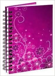 Spiral-bound Wire-O Journal Floral Medium Ruled Both Sides Book