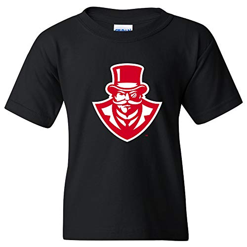 UGP Campus Apparel YS02 - Austin Peay Governors Primary Logo Youth T-Shirt - Small - Black
